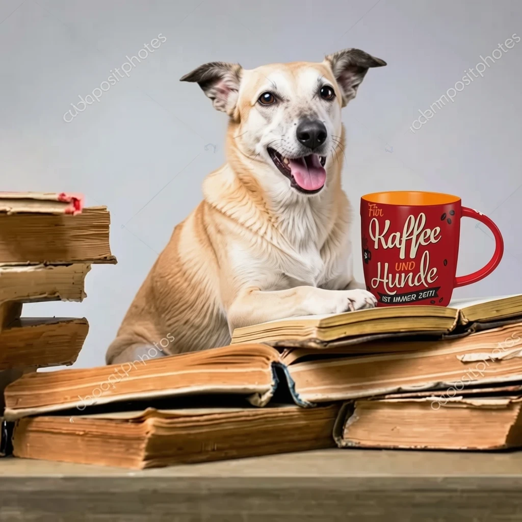 Hundebesitzer liest Informationsbroschüre zu Hundegesetzen
